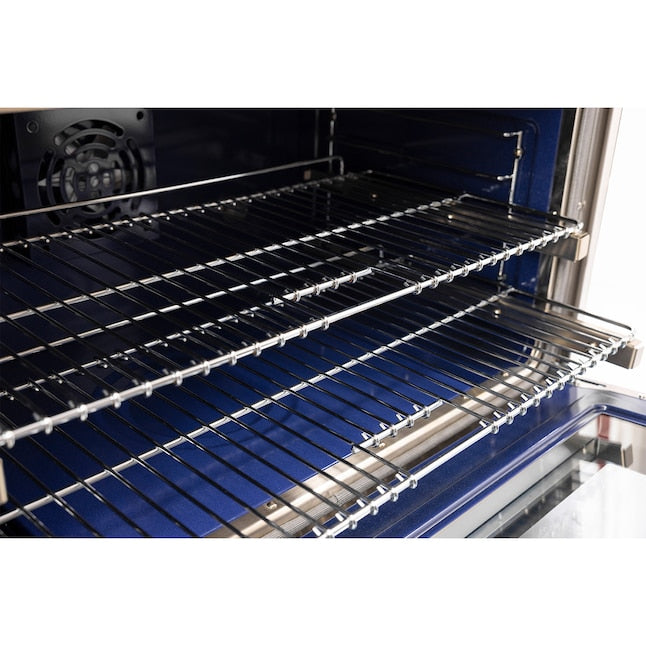 Kucht 48" 8 Burner Double Oven Propane Gas Dual Fuel Range in Titanium Stainless Steel with Digital Thermostat- KXD48/LP