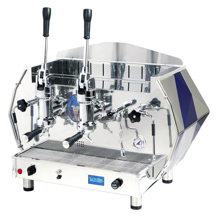 La Pavoni - Diamante ESPRESSO  - 2 Group Lever - Chrome Blue