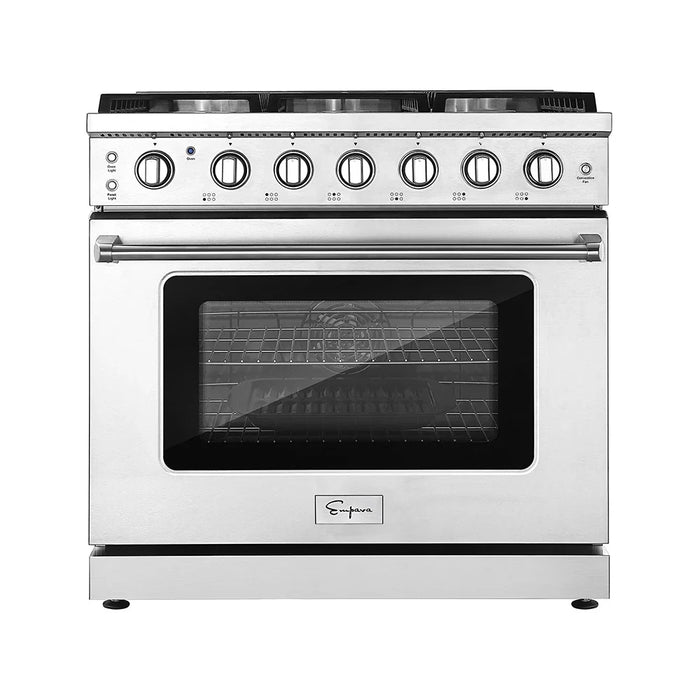 Empava 36 in. Pro-Style Slide-in Single Oven Gas Range - EMPV-36GR11