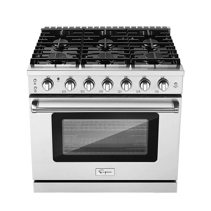 Empava 36 in. Pro-Style Slide-in Single Oven Gas Range - EMPV-36GR11