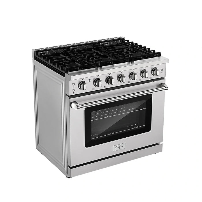 Empava 36 in. Pro-Style Slide-in Single Oven Gas Range - EMPV-36GR11