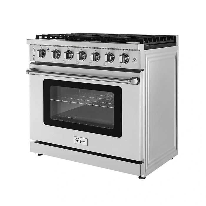 Empava 36 in. Pro-Style Slide-in Single Oven Gas Range - EMPV-36GR11