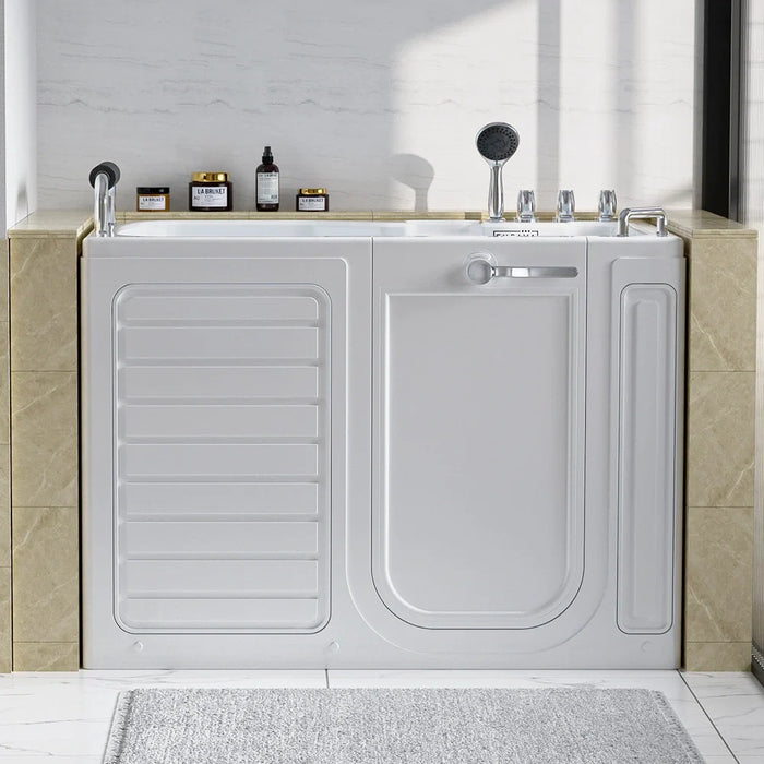 Empava 54 Alcove Soaking Walk-in Tub with Right Drain