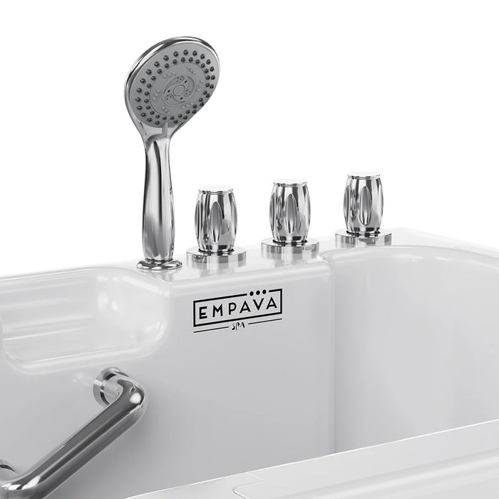 Empava 54 Alcove Soaking Walk-in Tub with Right Drain
