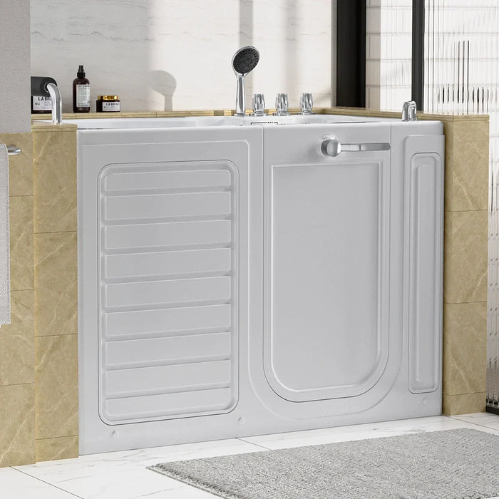 Empava 54 Alcove Soaking Walk-in Tub with Right Drain