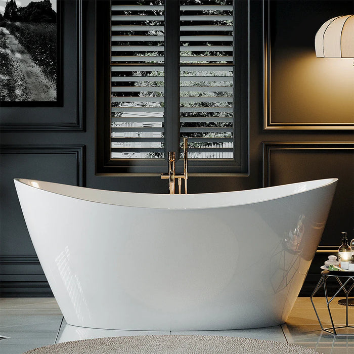 67" Freestanding Soaking Tub with Center Drain - EMPV-67FT1518
