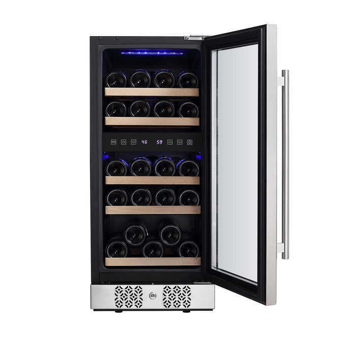 Empava 15 Inch Dual Zone Small  Wine Fridge - EMPV-WC02D