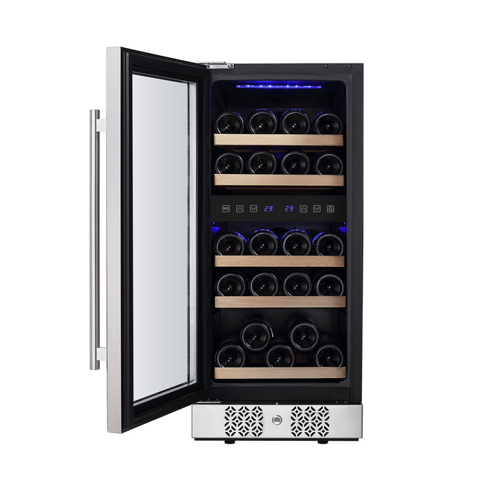 Empava 15 Inch Dual Zone Small  Wine Fridge - EMPV-WC02D