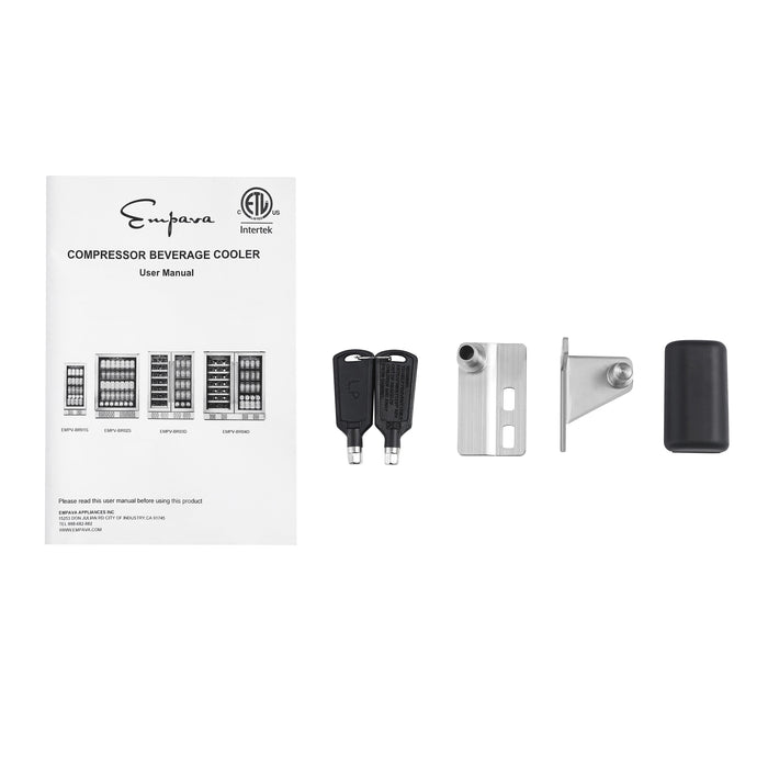 Empava 24" Dual Zone Wine and Beer Fridge Beverage Cooler - EMPV-BR03D