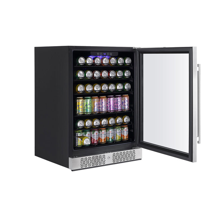 Empava 24 Inch Freestanding & Under Counter Beverage Fridge - EMPV-BR02S
