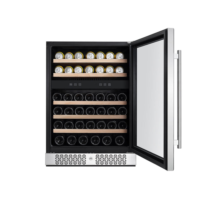 Empava 24 Inch Fridge Dual Zone Wine & Beverage Cooler - EMPV-WC04D