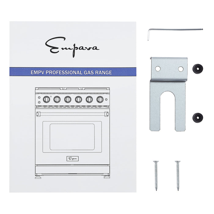 Empava 30 In. Pro-Style Slide-in Single Oven Gas Range - EMPV-30GR10