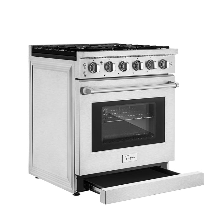Empava 30 In. Pro-Style Slide-in Single Oven Gas Range - EMPV-30GR10
