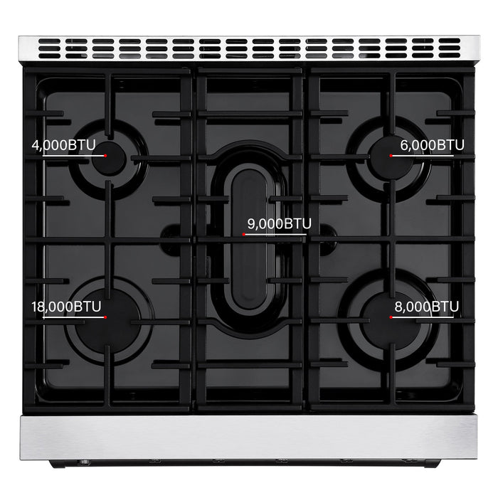 Empava 30 In. Pro-Style Slide-in Single Oven Gas Range - EMPV-30GR10