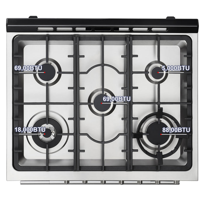 Empava 30 Inch Freestanding Range Gas Cooktop And Oven - EMPV-30GR06
