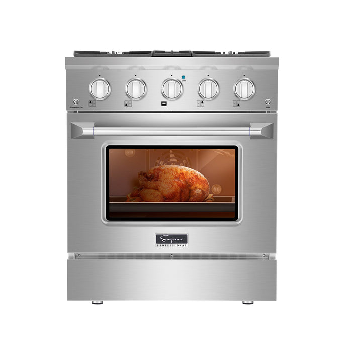 Empava 30 in. Pro-Style Slide-In Single Oven Gas Range - EMPV-30GR07