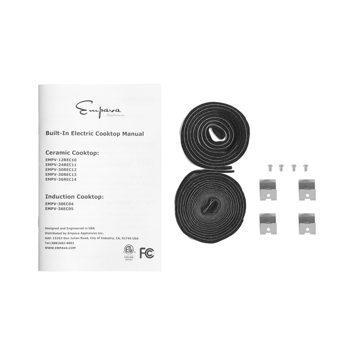 Empava 36 Inch Black Electric Stove Induction Cooktop - EMPV-36EC05