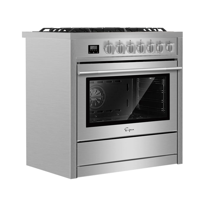 Empava 36 Inch Freestanding Range Gas Cooktop And Oven - EMPV-36GR12