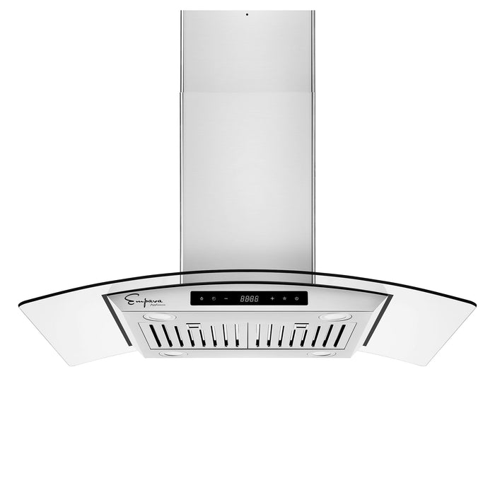 Empava 36 in. 400 CFM Kitchen Island Wall Mount Ducted Range Hood - EMPV-36RH09