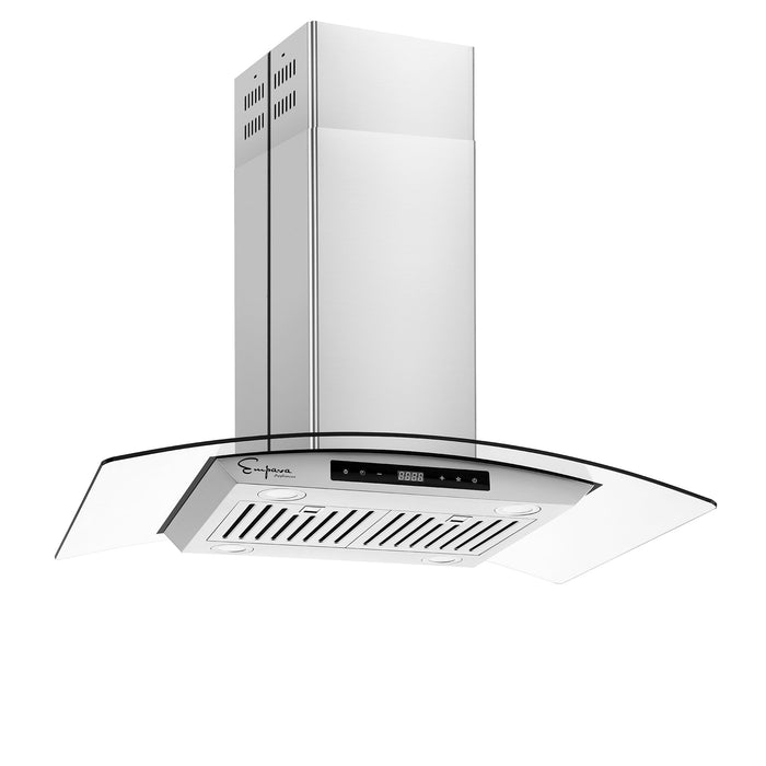 Empava 36 in. 400 CFM Kitchen Island Wall Mount Ducted Range Hood - EMPV-36RH09