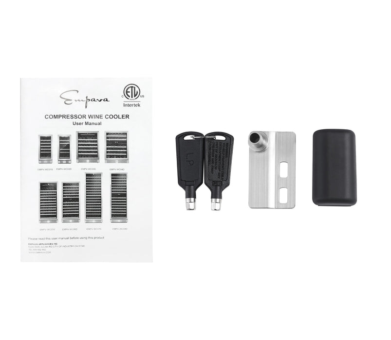Empava 55 Tall Dual Zone Wine Fridge