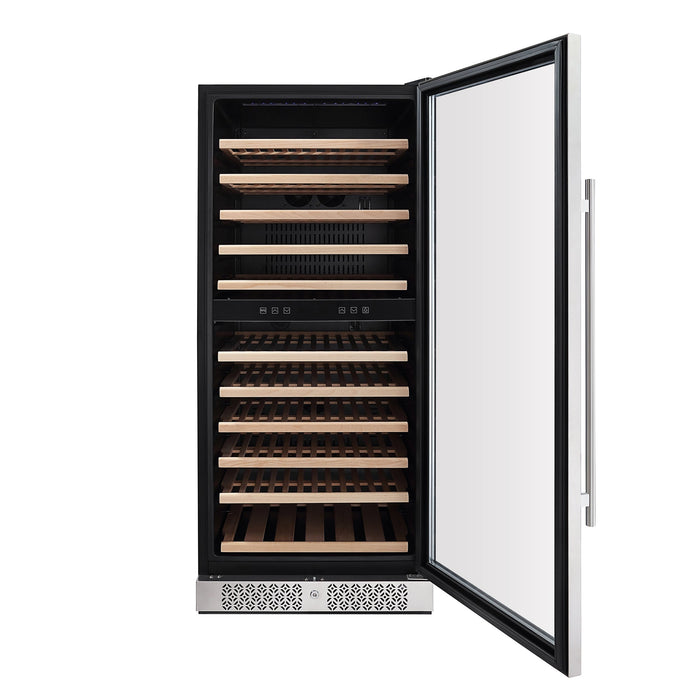 Empava 55" Tall Dual Zone 100 Bottle Wine Fridge - EMPV-WC06D