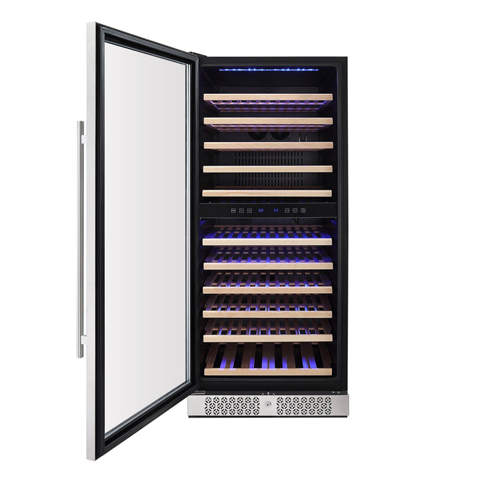 Empava 55" Tall Dual Zone 100 Bottle Wine Fridge - EMPV-WC06D
