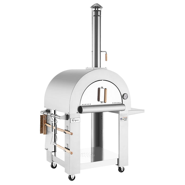 Empava Outdoor Wood Fired Pizza Oven With Side Table - EMPV-PG05