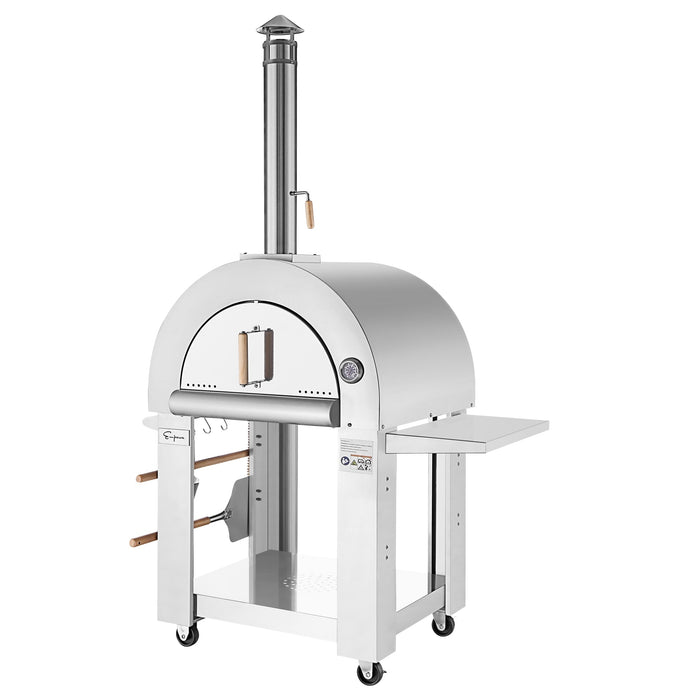 Empava Outdoor Wood Fired Pizza Oven With Side Table - EMPV-PG05