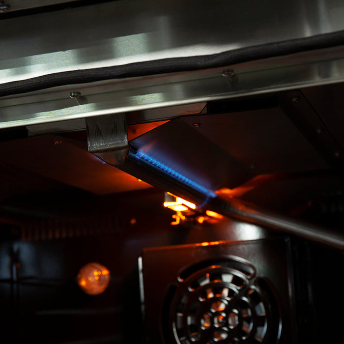 Forno 36″ Galiano Gas Range with 6 Italian Burners in Stainless Steel, FFSGS6244-36