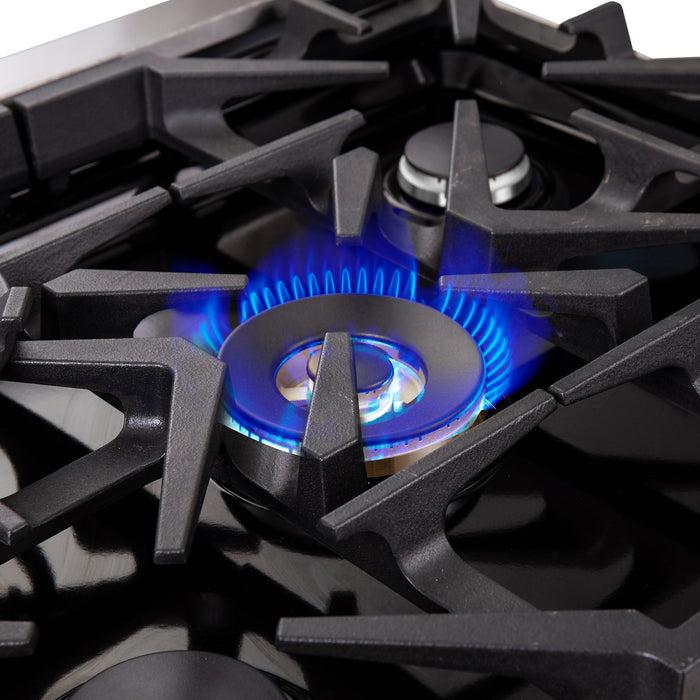 Forno 30″ Freestanding French Door Gas Range with 5 Burners, FFSGS6439-30