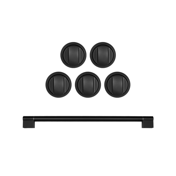 Cosmo Brushed Black Handle and Knob Set for GRP304 Range, GRP304HK-BB