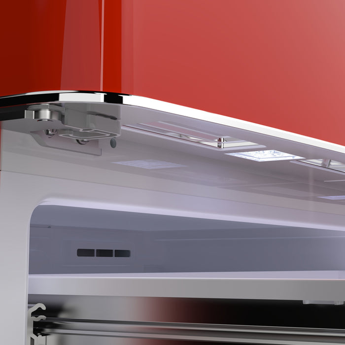 Forno Luigi 33" 18 cu. ft. French Door Refrigerator in Red, FFFFD1791-33RED