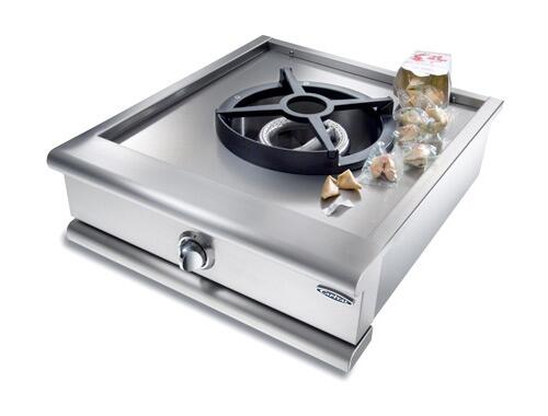 Capital 24-Inch Precision Series Wok Module Cooktop with 1 Burner, Cast Iron Grates in Stainless Steel (GRT24WK)