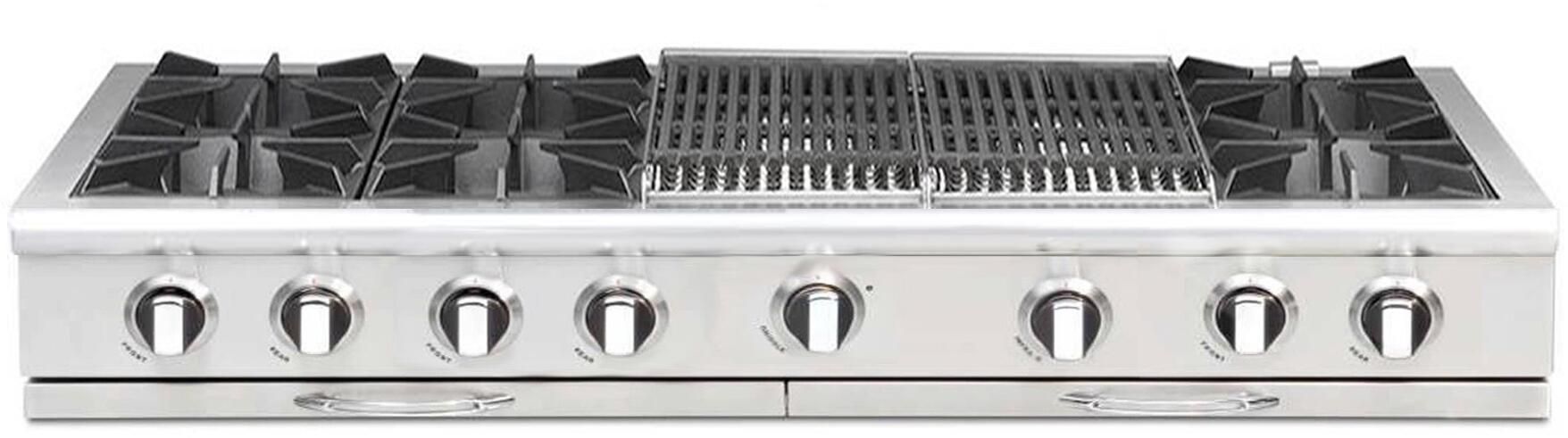 Capital 60" Culinarian Series Gas Rangetop with 10/8/6 Burners, Optional: Grill/Griddle in Stainless Steel (CGRT6010)