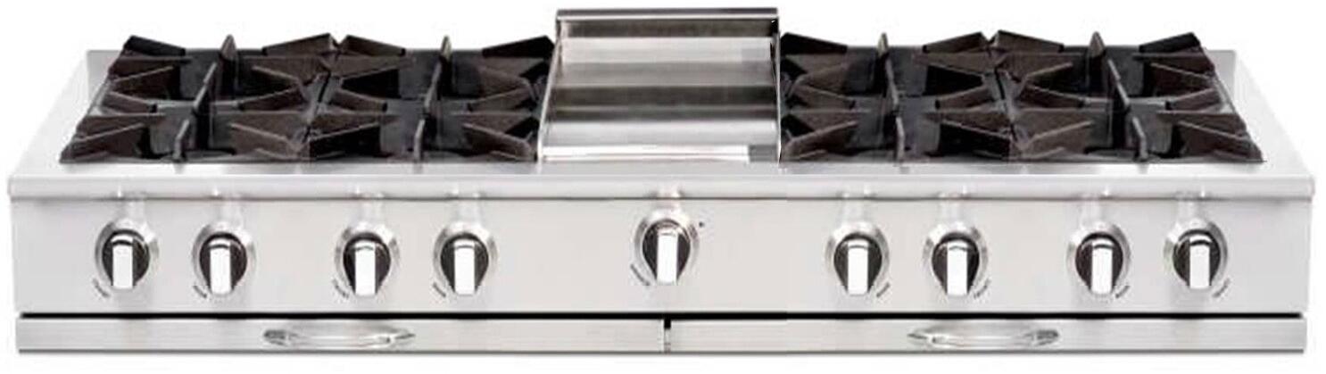 Capital 60" Culinarian Series Gas Rangetop with 10/8/6 Burners, Optional: Grill/Griddle in Stainless Steel (CGRT6010)