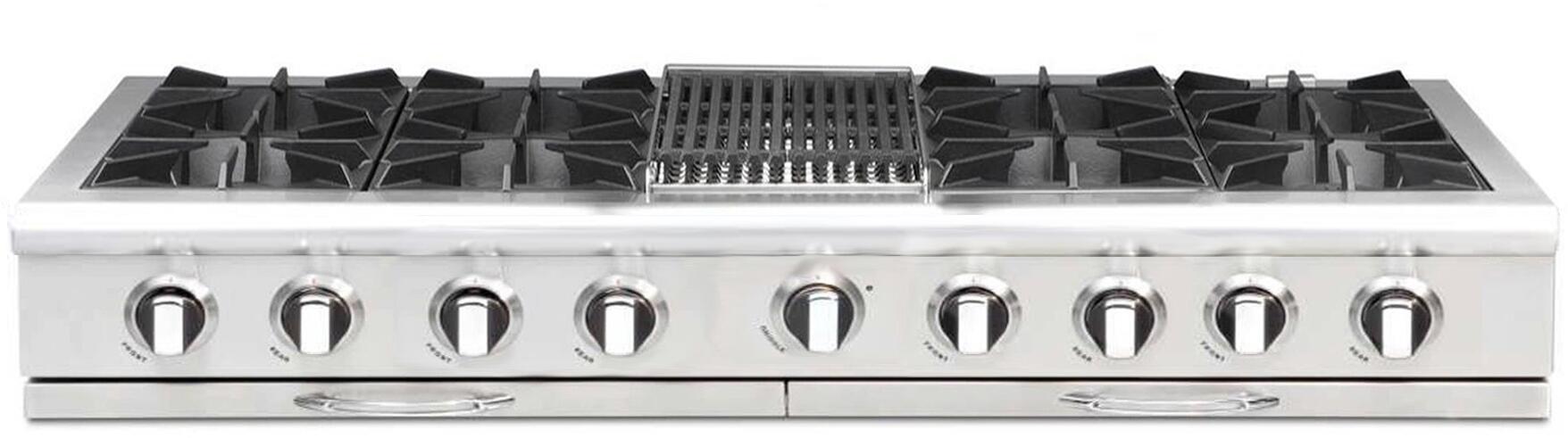 Capital 60" Culinarian Series Gas Rangetop with 10/8/6 Burners, Optional: Grill/Griddle in Stainless Steel (CGRT6010)
