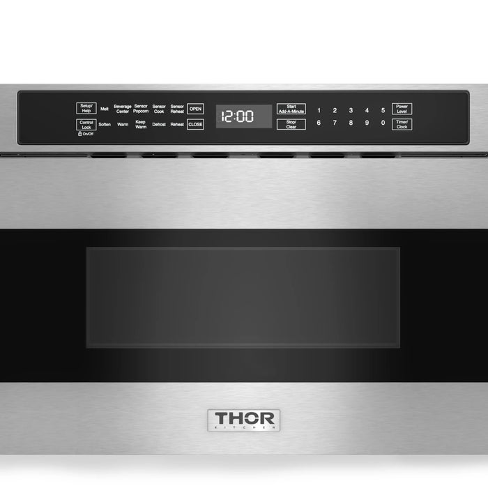 Thor Kitchen 30-Inch Microwave Drawer with Sensor Cooking in Stainless Steel (TMD3001)