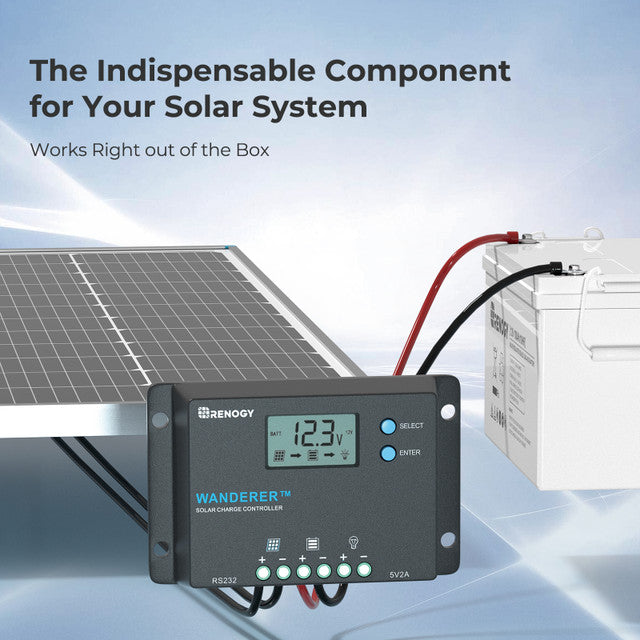 Renogy Wanderer 10A PWM Solar Charge Controller