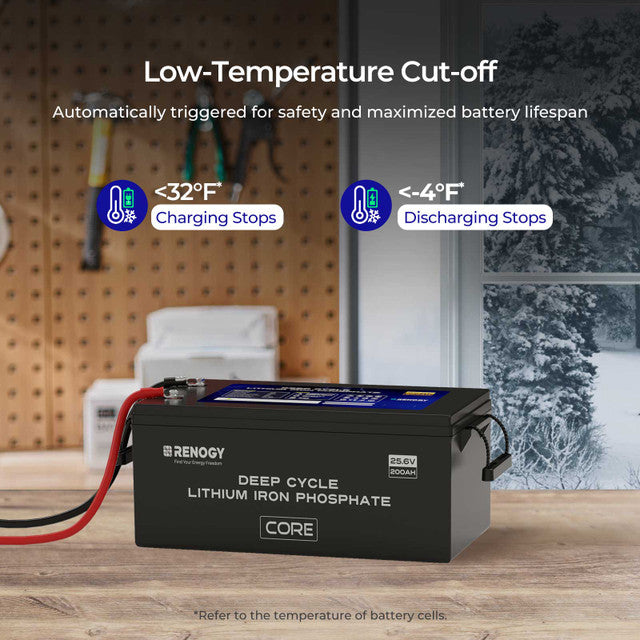 Renogy 24V 200Ah Core Series Deep Cycle Lithium Iron Phosphate Battery