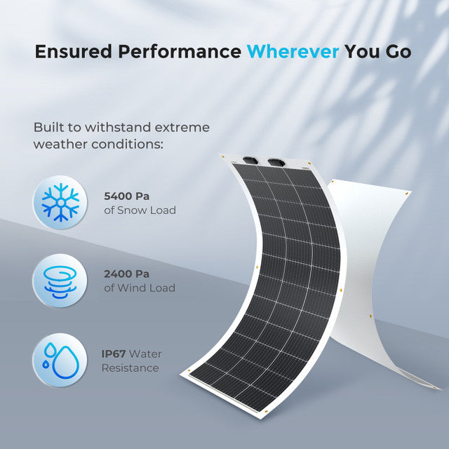 Renogy 100 Watt 12 Volt Flexible Monocrystalline Solar Panel