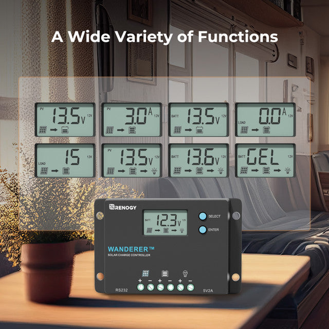 Renogy Wanderer 10A PWM Solar Charge Controller