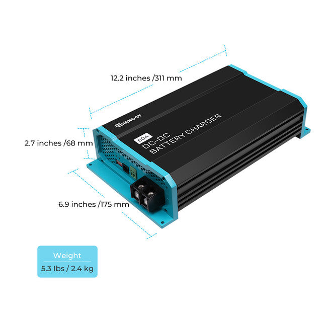 Renogy 12V 60A DC to DC Battery Charger