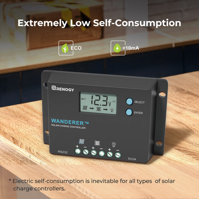 Renogy Wanderer 10A PWM Solar Charge Controller