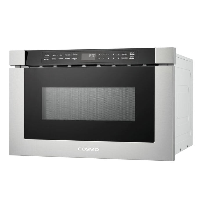 Cosmo 24" 1.2 cu. ft. Built-in Microwave Drawer, COS-12MWDSS-NH