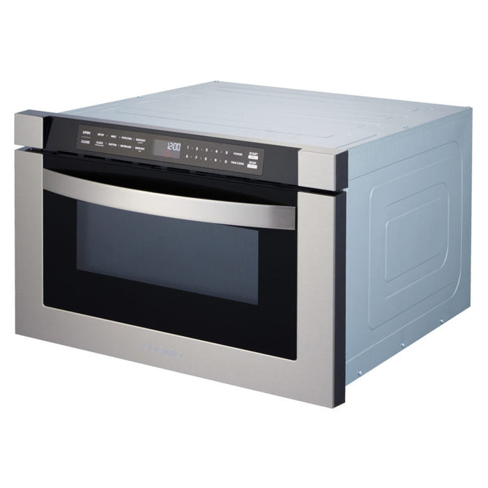 Cosmo 24" 1.2 cu. ft. Built-in Microwave Drawer with Handle,  COS-12MWDSS