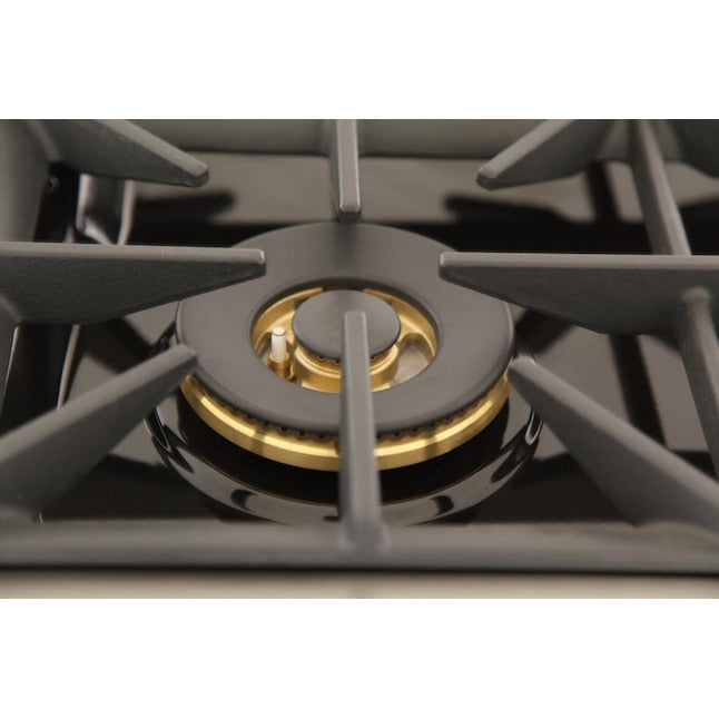 Kucht 48" Pro-Style Natural Gas Dual Fuel Range with 4 Burners in Black, KDF482-K