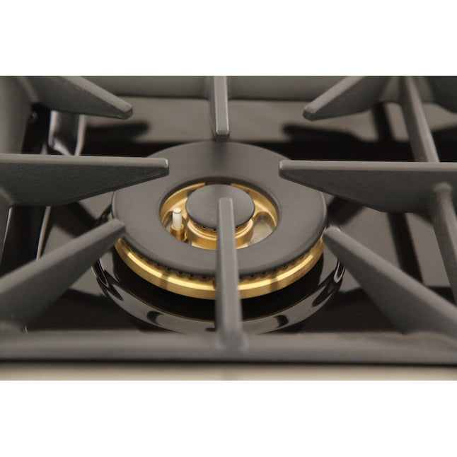 Kucht 48" Pro-Style Natural Gas Dual Fuel Range in Black with Rose Gold Accents, KDF482-K-ROSE