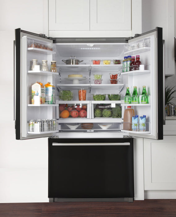 Kucht Professional 36 In. 26.1 cu. ft. Refrigerator with Interior Ice Maker, Black, K748FDS-K