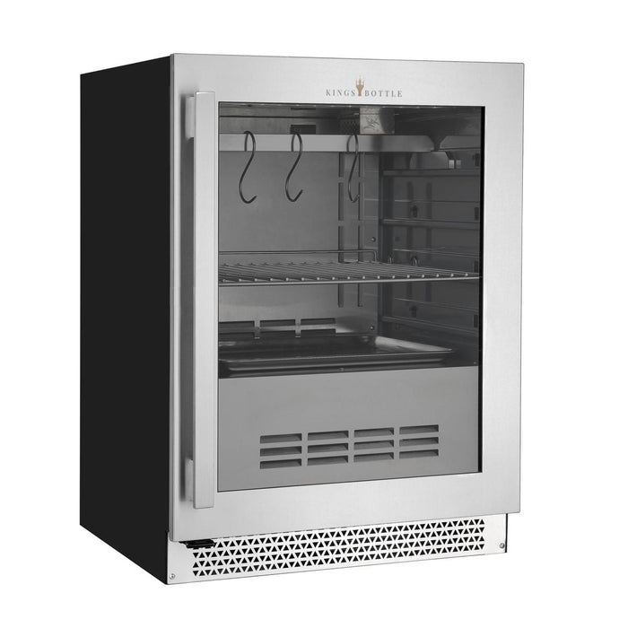 KingsBottle 24 Inch Glass Door Under Counter Steak Ager Fridge